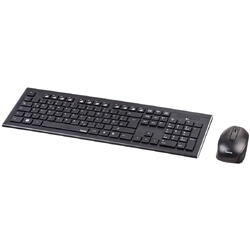 Kit wireless tastatura + mouse Hama Cortino, Layout RO, Negru