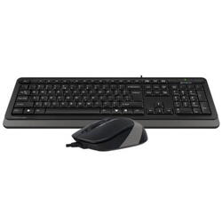 Kit Tastatura si Mouse A4TECH F1010, USB, Negru/Gri