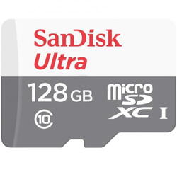 Memory Card microSDXC SanDisk by WD Ultra 128GB, Class 10, UHS-I SDSQUNR-128G-GN6TA
