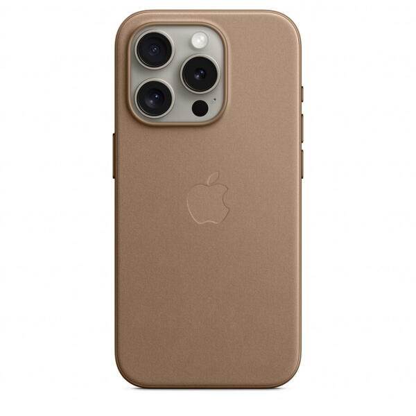 Husa telefon APPLE iPhone 15 Pro FineWoven Case cu MagSafe - Maro
