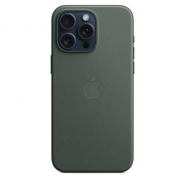 Husa telefon APPLE iPhone 15 Pro Max FineWoven Case cu MagSafe -	Verde inchis