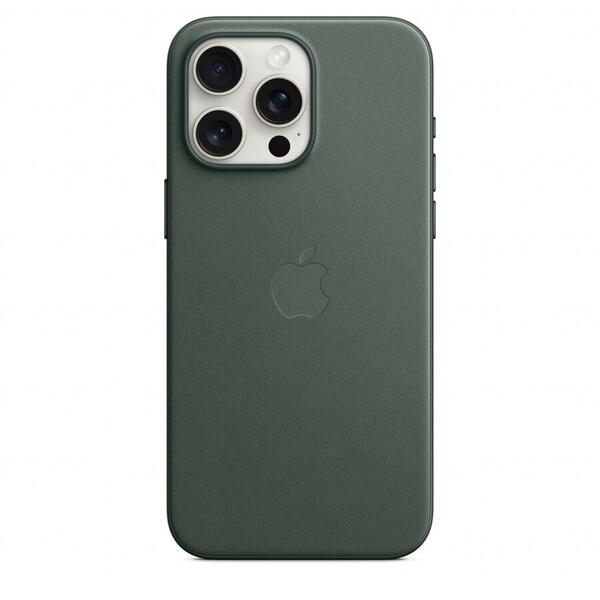 Husa telefon APPLE iPhone 15 Pro Max FineWoven Case cu MagSafe -	Verde inchis