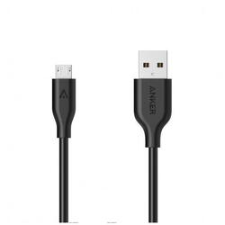 Cablu de date Anker A8133H12, USB - microUSB, 1.8m, Negru