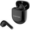 Casti True Wireless Canyon TWS-6, Bluetooth, Touch Control, Gaming Mode, Microfon, Negru