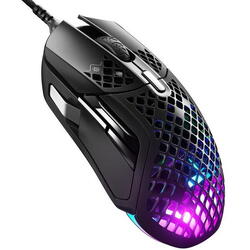 Mouse Gaming SteelSeries Aerox 5, iluminare RGB, USB, Negru