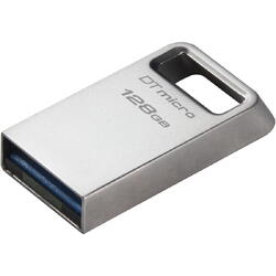 Memorie USB Kingston 128GB DataTraveler Micro 200MB/s Metal USB 3.2 Gen 1