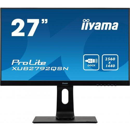 Monitor LED Iiyama ProLite XUB2792QSN-B5, 27inch, 2560x1440, 4ms GTG, Negru