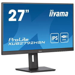 Monitor IPS LED Iiyama PROLITE XUB2792HSN-B5, Full HD (1920 x 1080), HDMI, DisplayPort, Pivot, Boxe, Negru