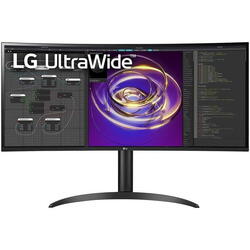Monitor Gaming IPS LED LG 34" 34WP85CP-B, WQHD (3440 x 1440), HDMI, DisplayPort, Boxe, Ecran curbat, Negru