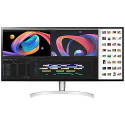 Monitor LED LG 34WK95UP-W 34 inch, 5120 x 2160 pixeli, 60 Hz, 5 ms, Negru