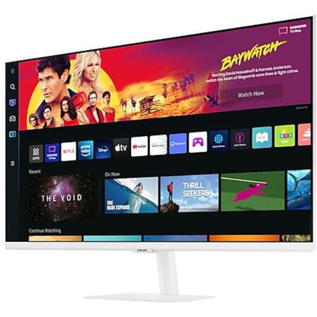 Monitor VA LED Samsung M7 32" LS32BM701UPXEN, Ultra HD (3840 x 2160), HDMI, Bluetooth, Smart TV Experience, Boxe, Alb