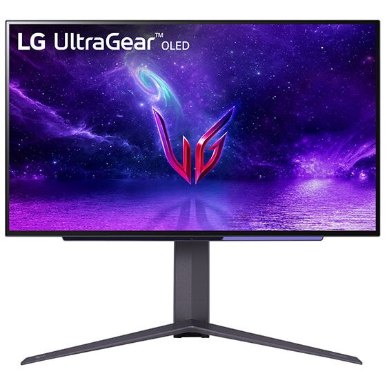 Lg Monitor Gaming OLED LG UltraGear 26.5 27GR95QE-B, QHD (2560 x 1440), HDMI, DisplayPort, AMD FreeSync, Nvidia G-Sync, Pivot, 240 Hz, 0.03 ms, Negru Desktop & Monitoare