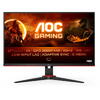 Monitor Gaming VA LED AOC 27" Q27G2E, QHD (2560 x 1440), HDMI, DisplayPort, AMD FreeSync, 155 Hz, 1 ms, Negru/Rosu