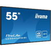 Monitor LED Iiyama, ProLite LE5541UHS-B1, 55", LED, 4K, 1xVGA, 3xHDMI, Negru