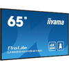 Display Profesional IPS LED iiyama 64.5" LH6554UHS-B1AG, Ultra HD (3840 x 2160), VGA, DVI, HDMI, DisplayPort, Boxe, Negru