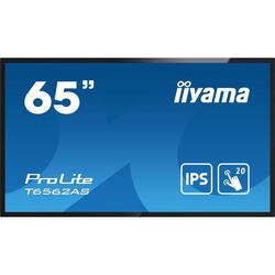 Display Profesional IPS LED iiyama T6562AS-B1, Ultra HD (3840 x 2160), HDMI, DisplayPort, Touchscreen, Boxe, Negru