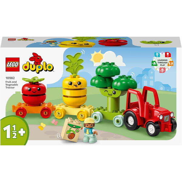 LEGO® DUPLO® - Primul meu tractor cu fructe si legume 10982, 19 piese