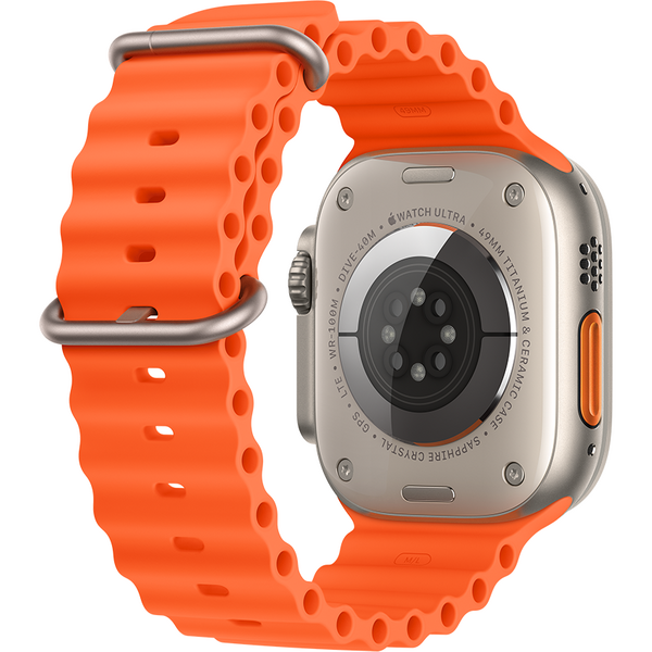 SmartWatch Apple Watch Ultra 2, Cellular, 49mm Carcasa Titanium, Orange Ocean Band