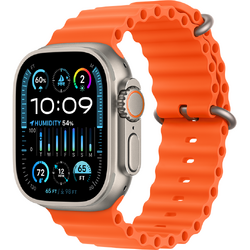 SmartWatch Apple Watch Ultra 2, Cellular, 49mm Carcasa Titanium, Orange Ocean Band