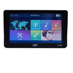 Sistem de navigatie GPS PNI L710 cu parasolar, ecran 7 inch, 800 MHz, 256MB DDR, 16GB memorie interna, FM transmitter