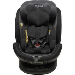 Scaun auto pentru copii U-grow Black, I-Size, rotativ 360 , Isofix, 40-150 cm