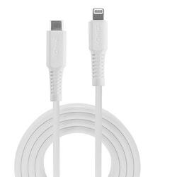 Cablu de date Lindy 31317, USB-C - Lightning, 2m,  Alb