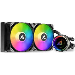 Cooler CPU AIO Sharkoon S80 RGB, 2x120 mm
