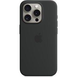 Husa telefon APPLE iPhone 15 Pro Silicone Case cu MagSafe - Black, MT1A3ZM/A