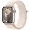 Smartwatch Apple Watch 9 GPS, 41mm Starlight Aluminium Case, Starlight Sport Loop