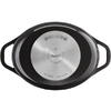 Oală cu capac TEFAL Oval Air Cocotte E2558955, D30x23cm, V5.7L, Aluminiu turnat
