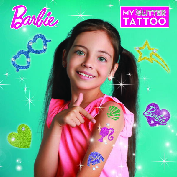 LISCIANI Setul meu de tatuaje cu sclipici - Barbie