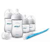 Philips Avent Set nou-nascut Natural Philips-Avent SCD301/01, 4 biberoane, 1 suzeta, 1 perie de curatare, fara BPA, 0-12 luni