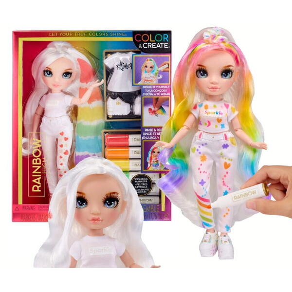 Mga Doll Rainbow High Color & Create Fashion DIY