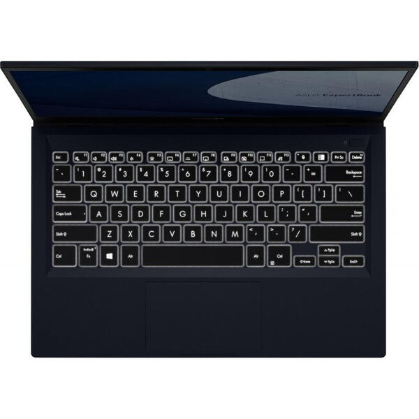 Laptop Asus ExpertBook B1 B1400CBA, Intel Core i3-1215U, 14 inch FHD, 16GB RAM, 512GB SSD, Windows 11 Pro, Negru