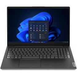 Laptop Lenovo V15 G4 IAH, Intel Core i5-12500H, 15.6 inch FHD, 8GB RAM, 256GB SSD, No OS, Negru