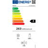 Combina frigorifica Heinner HC-HM262BKF+, 262 l, Clasa F, Control electronic, Iluminare LED, H 180 cm, Negru