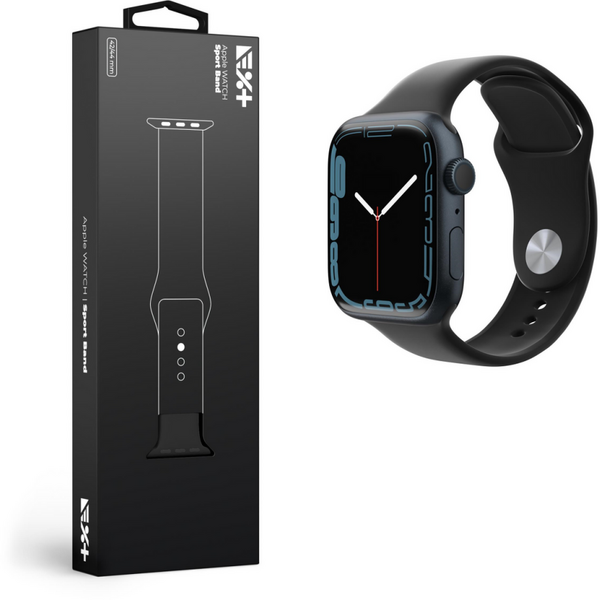 NextOne Curea din silicon NEXT ONE pentru Apple Watch (42/44/45mm), Negru