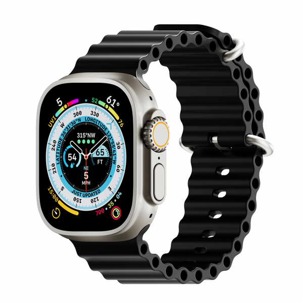 NextOne Curea Next One, H2O Band pentru Apple Watch 45/49mm, Negru