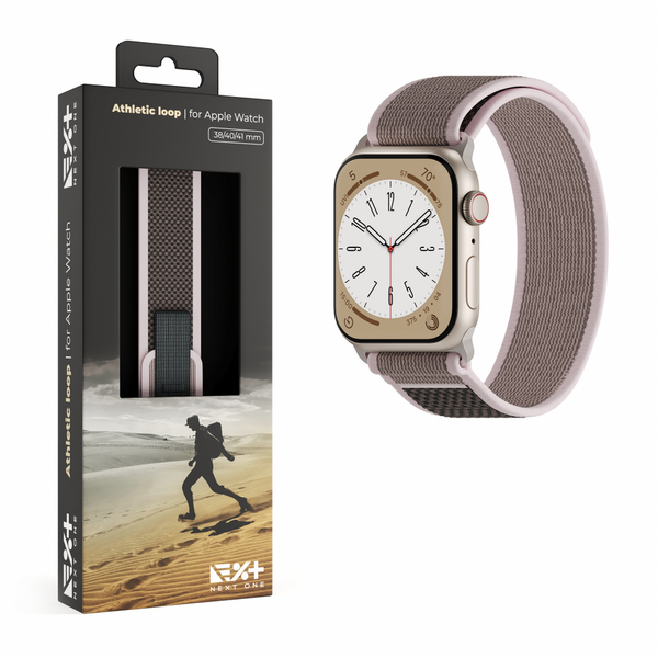 NextOne Curea Next One, Athletic Loop pentru Apple Watch 41mm, Roz