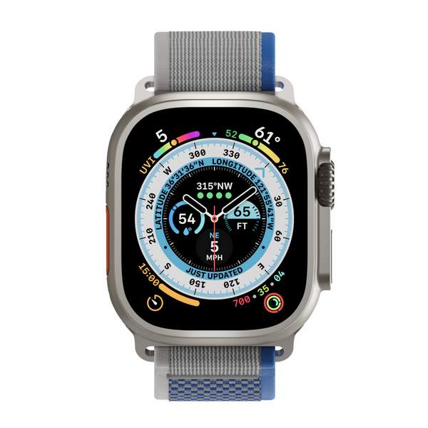 NextOne Curea Next One, Athletic Loop pentru Apple Watch 45/49mm, Argintiu