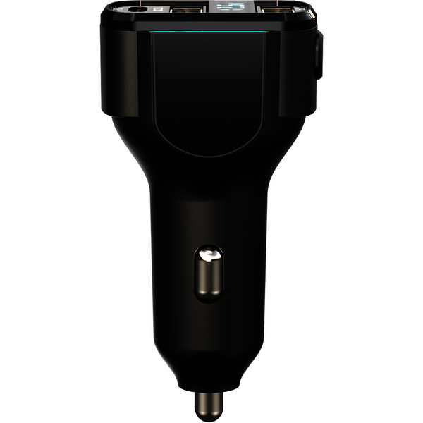 Modulator FM Akai FMT-32BT, USB-A, USB-C, Micro-USB, Lightning, Cablu, Bluetooth, afisaj LED