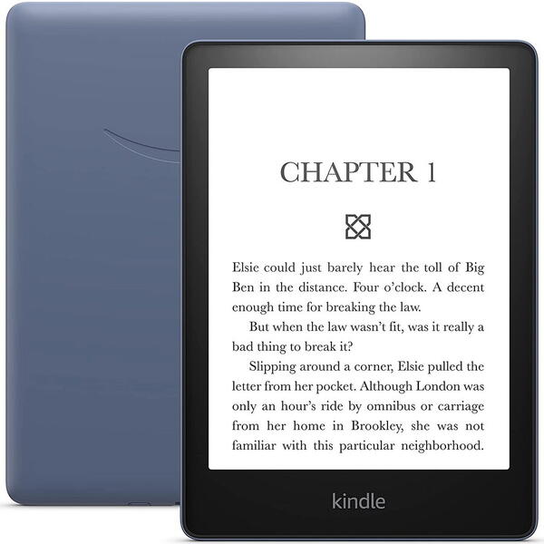 eBook Reader Amazon Kindle Paperwhite 2021, 16GB, Display 6.8", Bluetooth, Wi-Fi, USB C, Denim Albastru