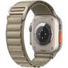 Apple Watch Ultra 2, GPS, Cellular, Carcasa Titanium 49mm, Olive Alpine Loop - Small