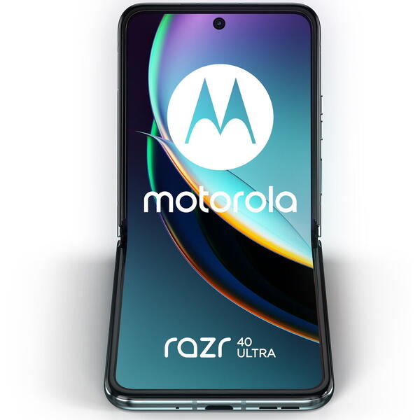 Telefon mobil Motorola razr 40 ultra, Dual SIM, 8GB RAM, 256GB, 5G,  Albastru