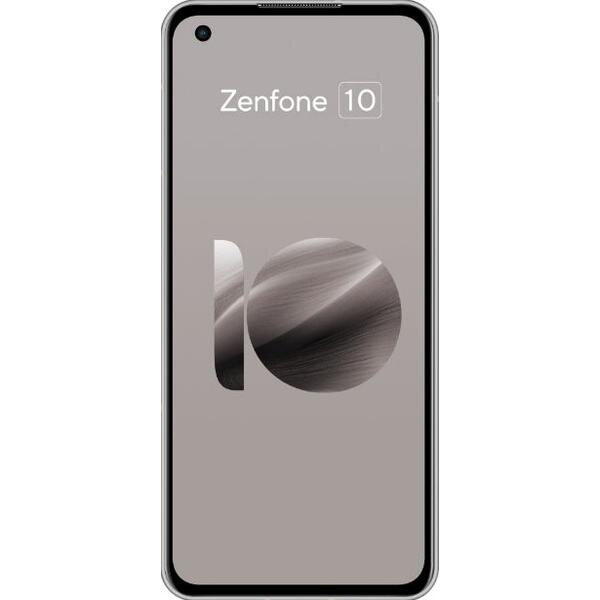 Telefon Mobil Asus Zenfone 10, Procesor Qualcomm SM8550-AB Snapdragon 8 Gen 2 Octa-Core, Super AMOLED 5.92", 8GB RAM, 256GB Flash, Camera Duala 50 + 13 MP, Wi-Fi, 5G, Dual SIM, Android, Alb