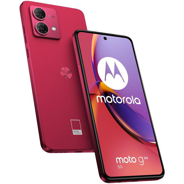 Telefon mobil Motorola Moto g84, Dual SIM, 256GB, 12GB RAM, 5G, Viva Magenta