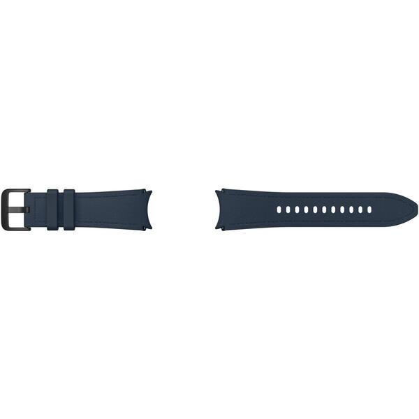 Curea smartwatch Samsung Hybrid Eco-Leather Band pentru Galaxy Watch6, (S/M), Indigo