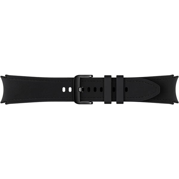 Curea smartwatch Samsung Hybrid Eco-Leather Band pentru Galaxy Watch6, (M/L), Negru