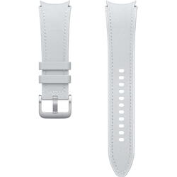 Curea smartwatch Samsung Hybrid Eco-Leather Band pentru Galaxy Watch6, (M/L), Silver