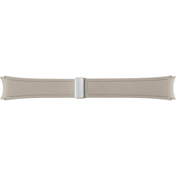 Curea smartwatch Samsung D-Buckle Hybrid Eco-Leather Band pentru Galaxy Watch6, Normal (M/L), Etoupe